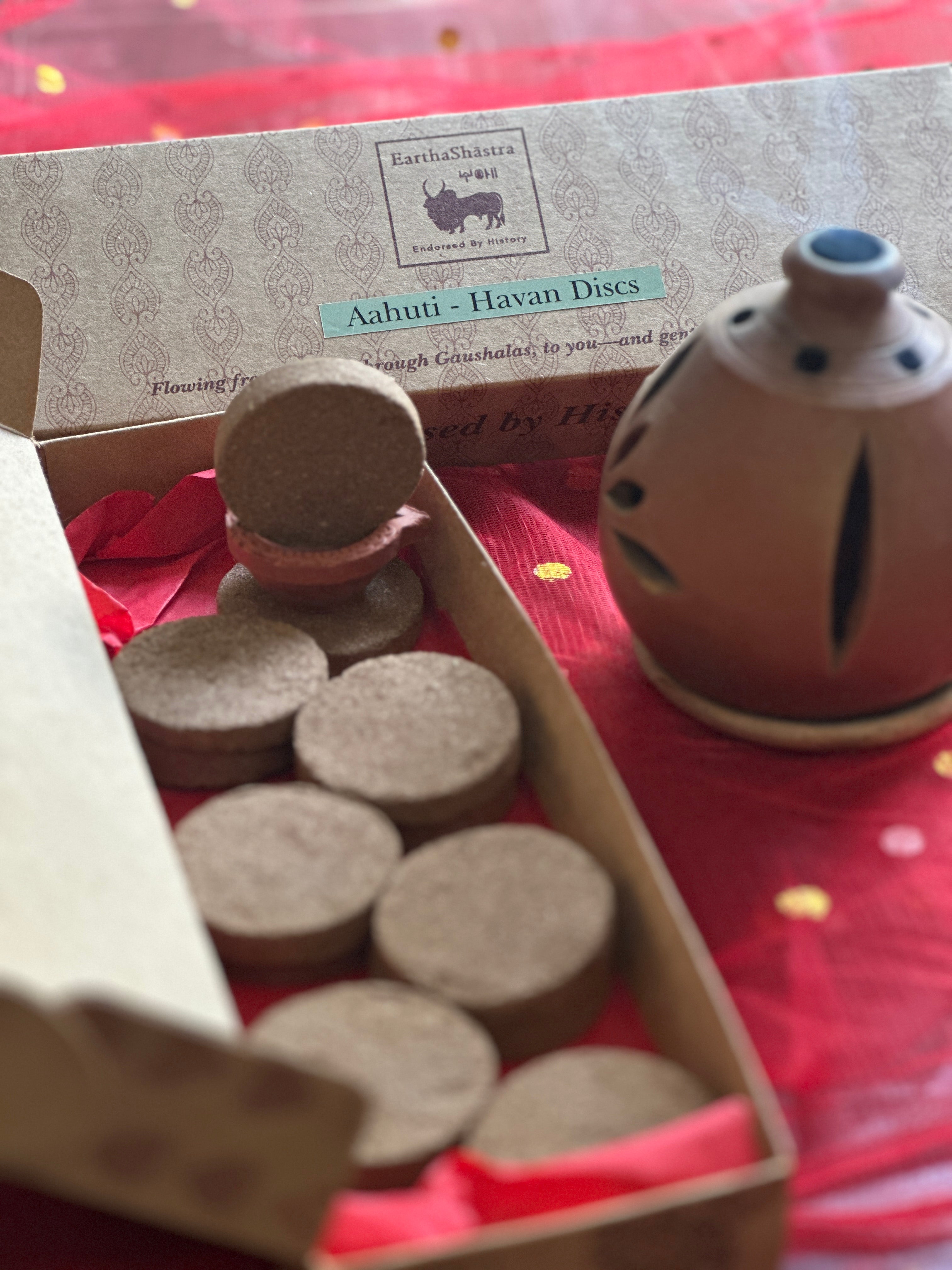Aahuti - Guggal & Camphor Havan Discs(Pack of 30)