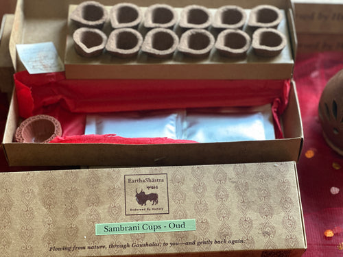 Sambrani Cups - Oud (Pack of 12)
